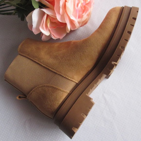 Nine West Shoes - 🎈 NINE WEST PATRISH2 CHESTNUT/HONEY ANKLE BOOTS - SIZE 7